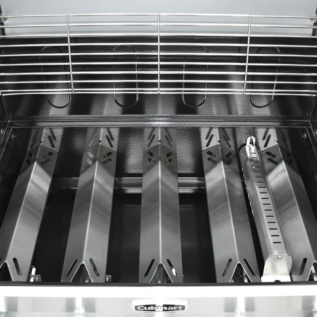 3-In-1  Five-Burner Propane Gas Grill with Side Burner