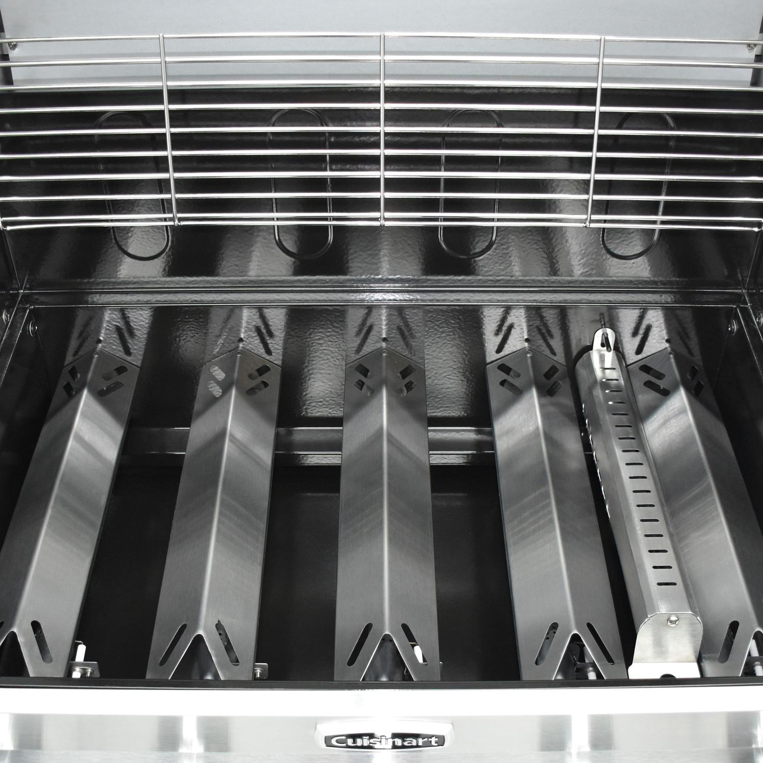 3-In-1  Five-Burner Propane Gas Grill with Side Burner