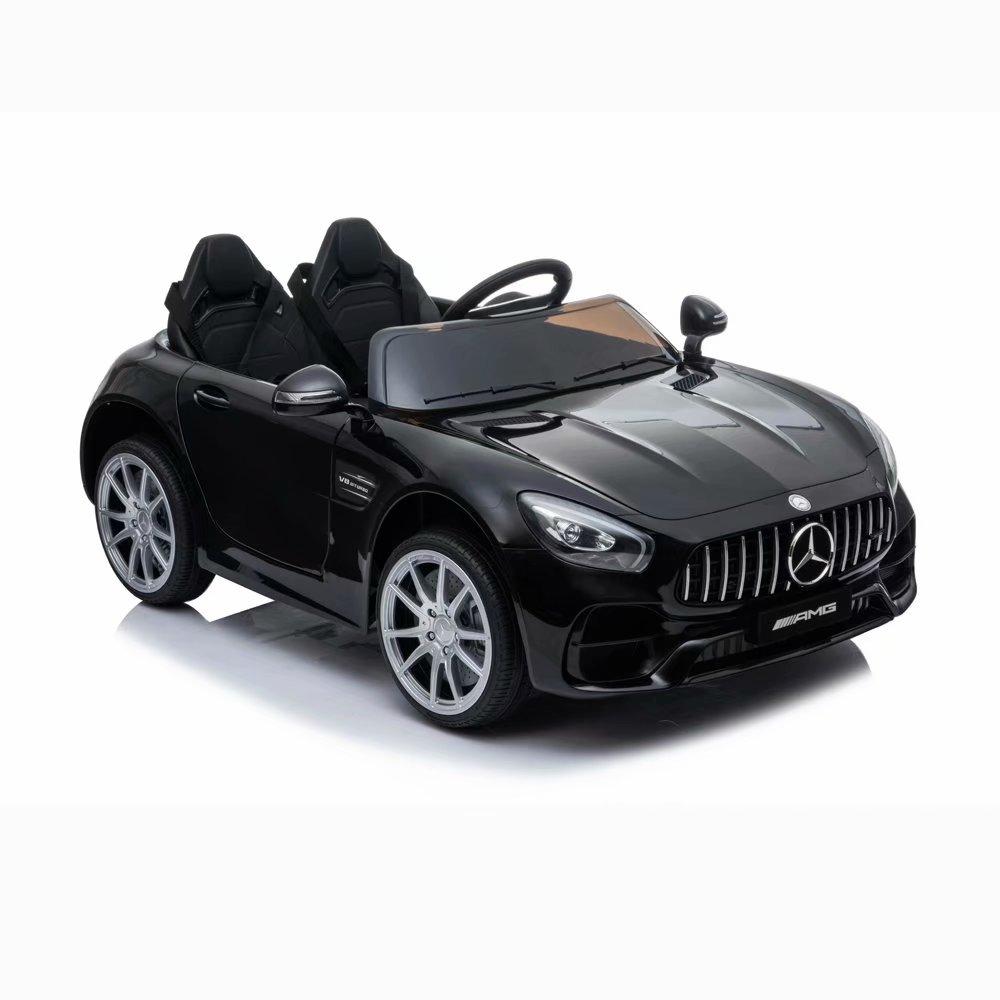 Akoyovwerve Toy Car For Kids To Ride In,BENZ GT LZ-920 12V Electric Cars for Boys and Girls with Remote Control Black