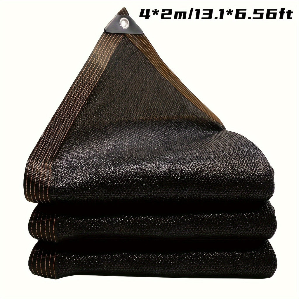 Sun Shade Cloth, Dense Shading Heat Insulation Net, Shading Cloth, Sun And Snow Protecting For Balcony, Courtyard, RV Camping, Black