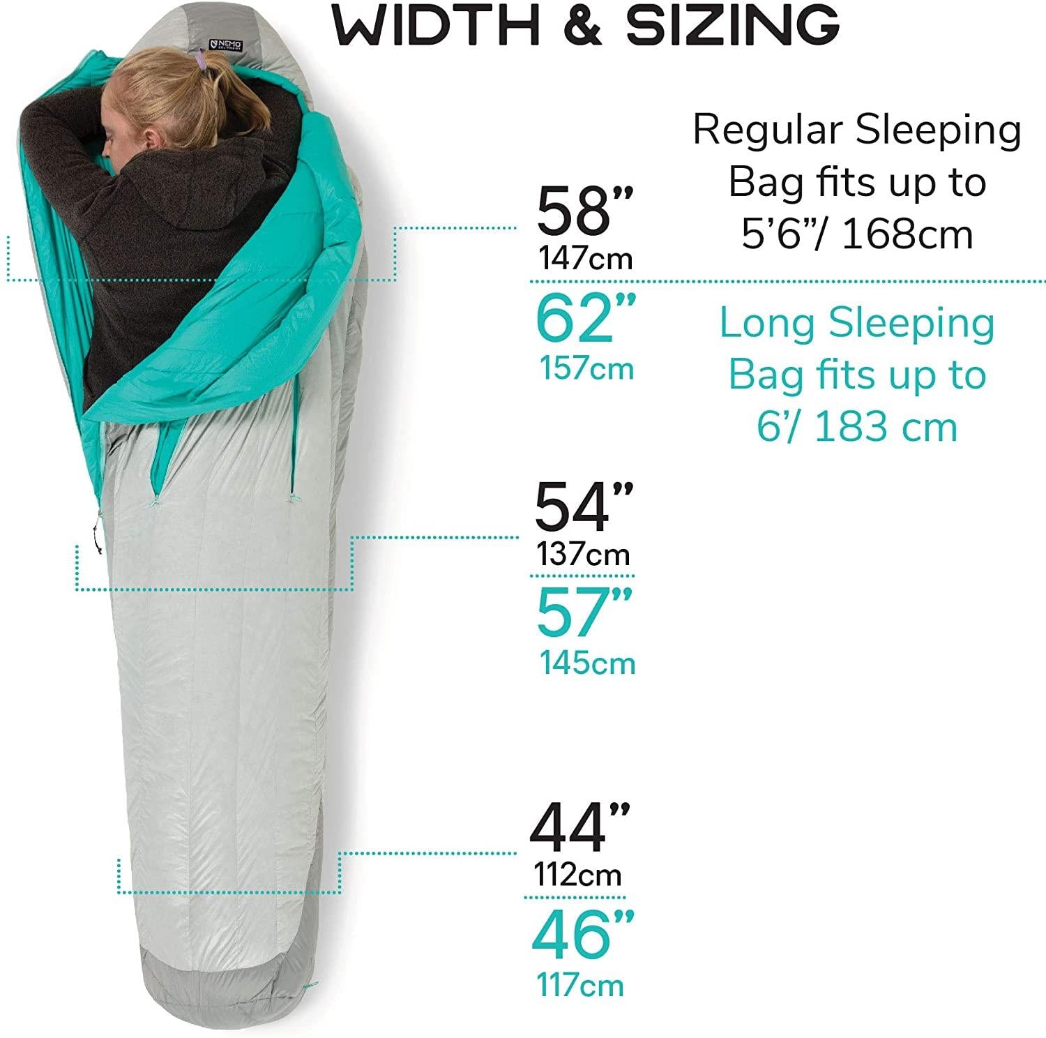 Nemo Aya Women's 800-Fill Down Mummy Sleeping Bag