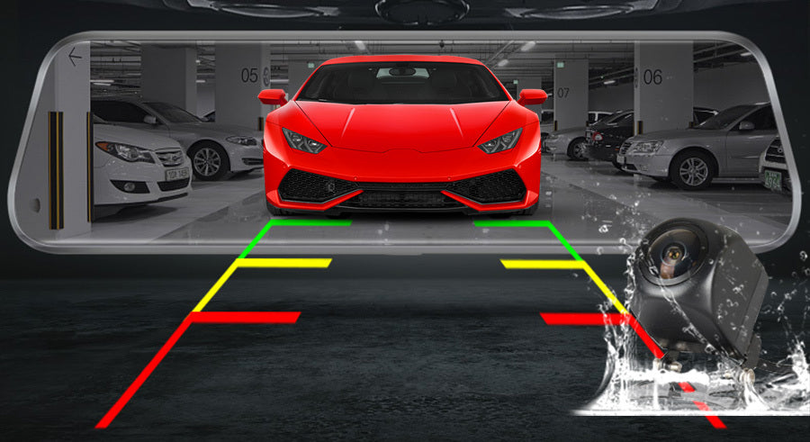 Mirror Camera 1080P For Car Touch Screen Video Recorder Rearview Mirror Dash Cam Front And Rear Camera Mirror DVR