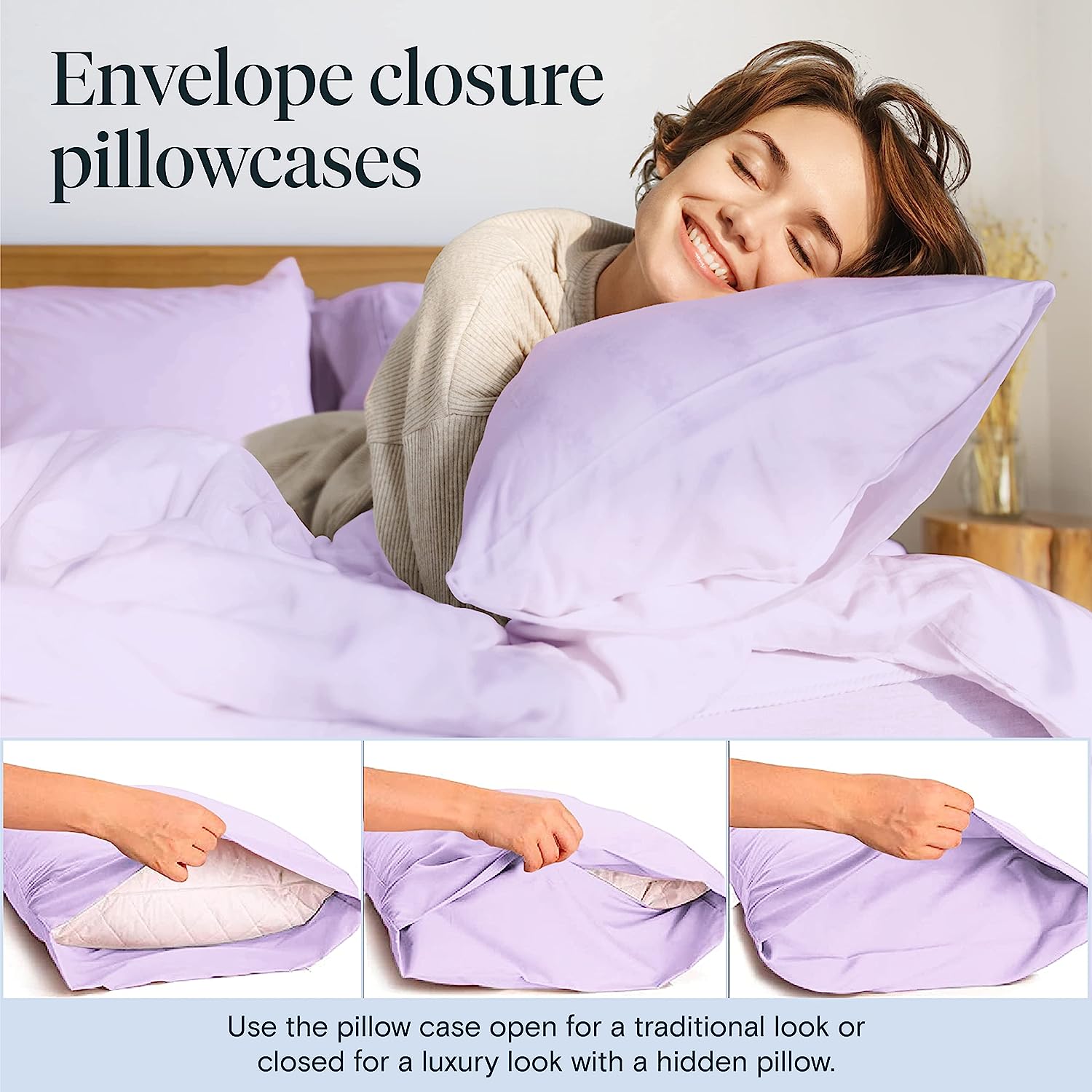 LuxClub 6 PC California King Size Sheet Set Bamboo Sheets Deep Pockets 18" Eco Friendly Wrinkle Free Cooling Sheets Machine Washable Hotel Bedding Silky Soft - Periwinkle California King