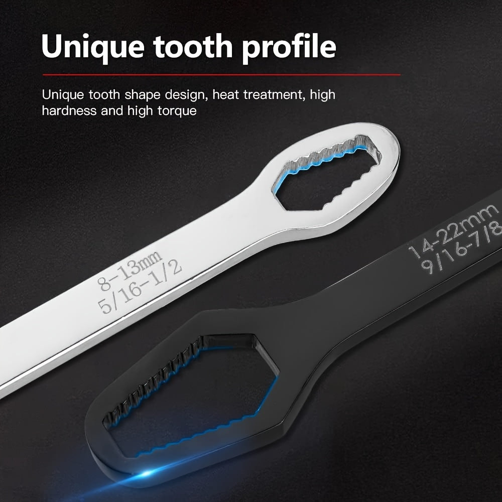 Upgrade Your Toolbox With This Universal Double-Head Torx Wrench - Adjustable From 3-17mm!