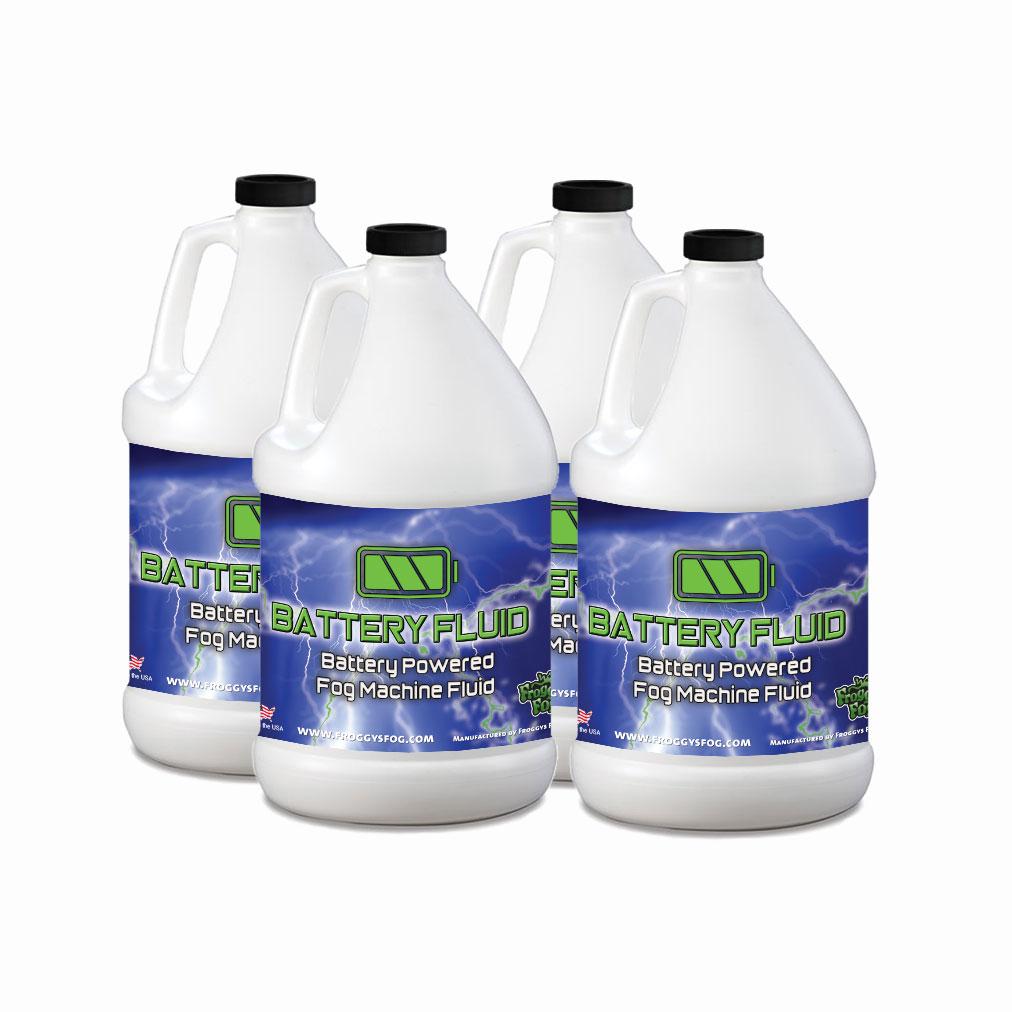 4 Gallon Case - Battery Fog Fluid - High Concentration Formula - Hazebase, Look Solutions, Smoke Factory & Antari Battery Powered Fog Machines
