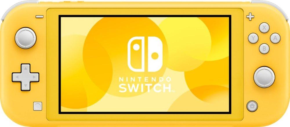 Nintendo Switch Lite Yellow Bundle with Legend of Zelda: Link's Awakening NS Game Disc and Mytrix Microfiber Cleaning Cloth - 2019 Game!