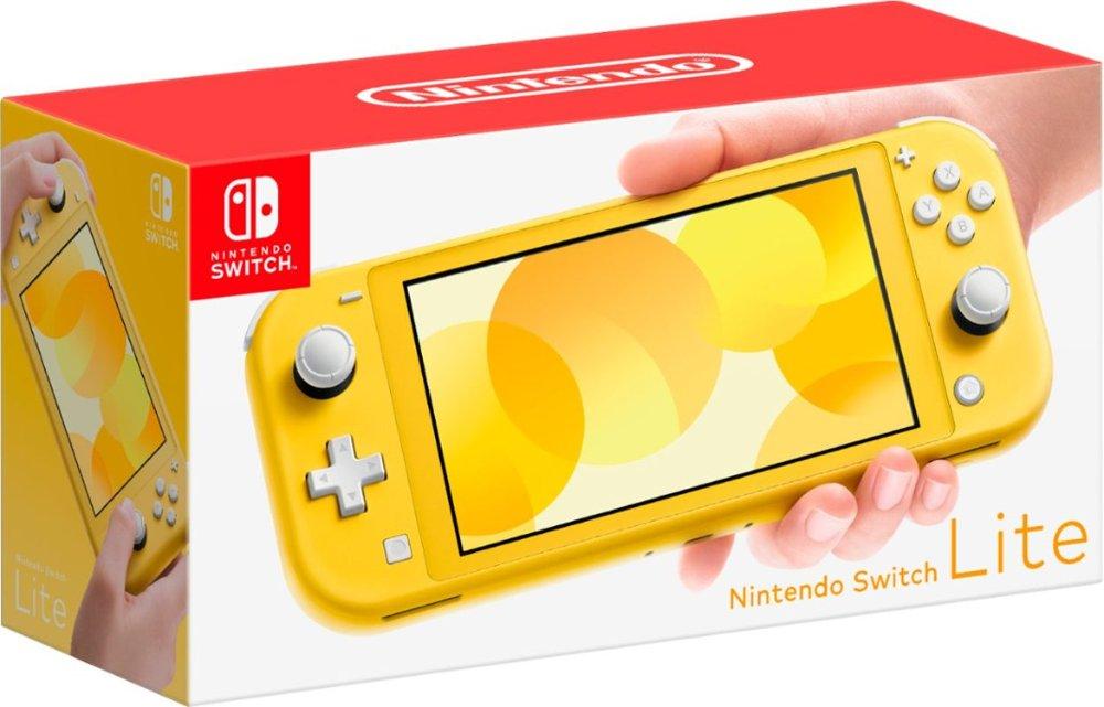 Nintendo Switch Lite Yellow Bundle with Legend of Zelda: Link's Awakening NS Game Disc and Mytrix Microfiber Cleaning Cloth - 2019 Game!