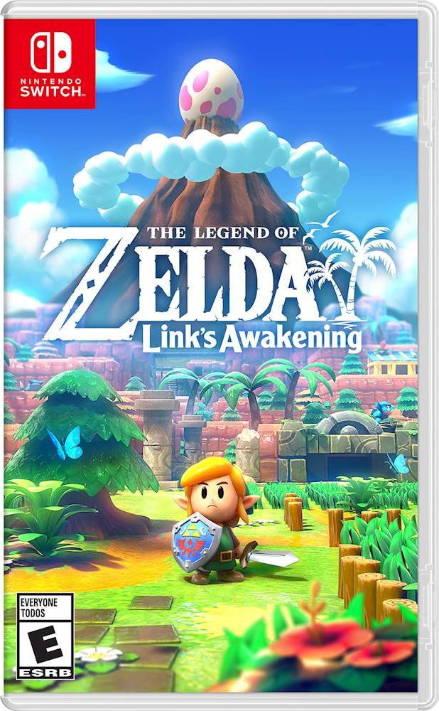 Nintendo Switch Lite Yellow Bundle with Legend of Zelda: Link's Awakening NS Game Disc and Mytrix Microfiber Cleaning Cloth - 2019 Game!