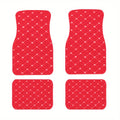 4pcs Car Floor Mats Universal Waterproof Front Rear Full Set Auto Rugs Leather Car Carpet Accessories Interior