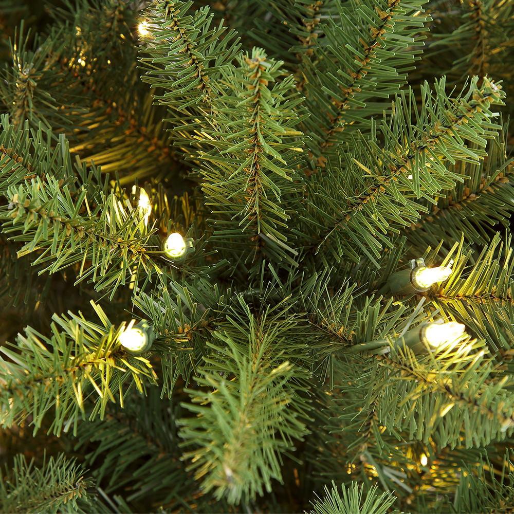 Puleo International 6.5 ft. Pre-lit Fraser Fir Pencil Artificial Christmas Tree with 250 UL listed Clear Lights