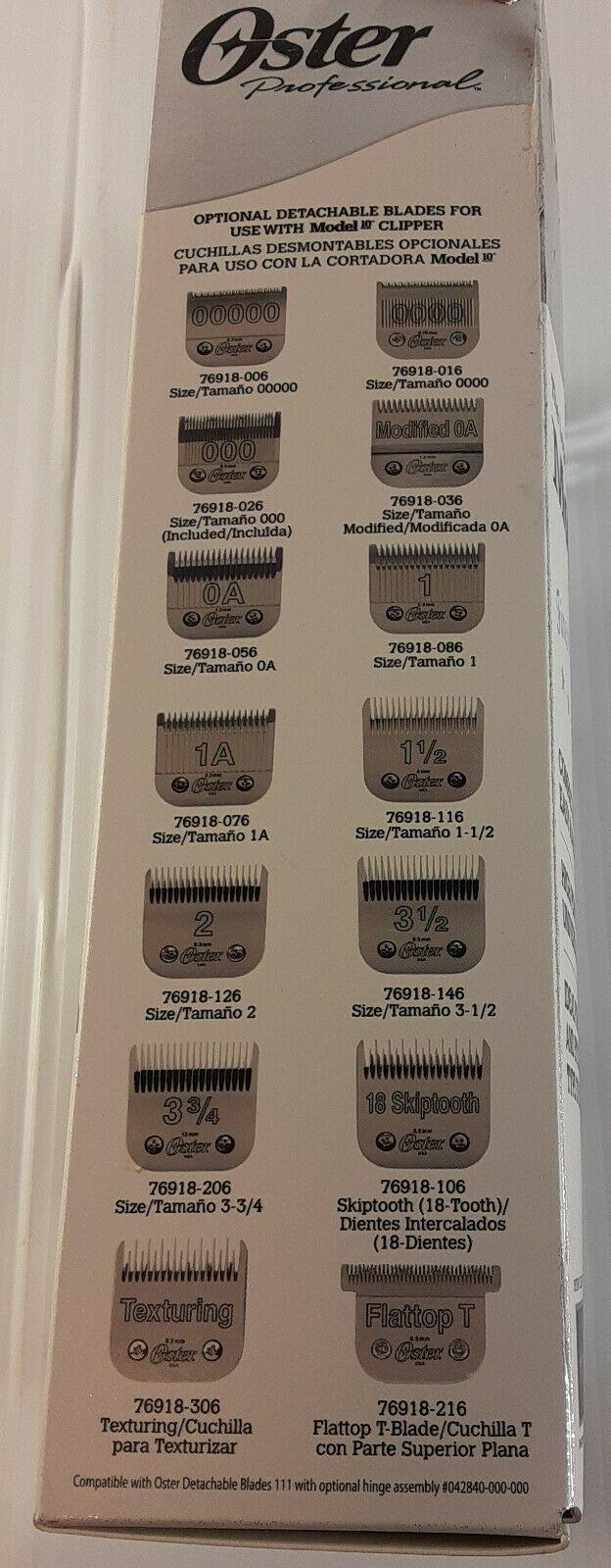 Professional Hair Clippers Trimmers Oster The Legendary Model 10 Barber Tool