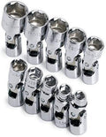 SK 1335 10 Piece 1/4-Inch Drive 6 Point 4-Millimeter to 14-Millimeter Flex Socket Set