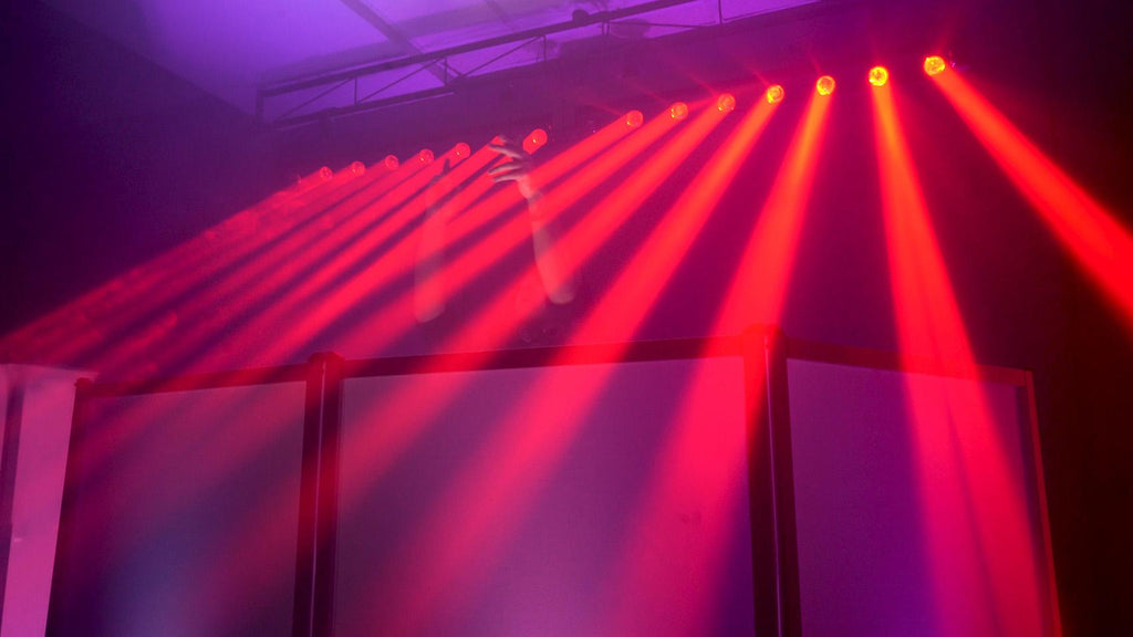 Chauvet DJ Nimbus Dry Ice Fog Machine Fogger+Motorized Moving Head Light Strip