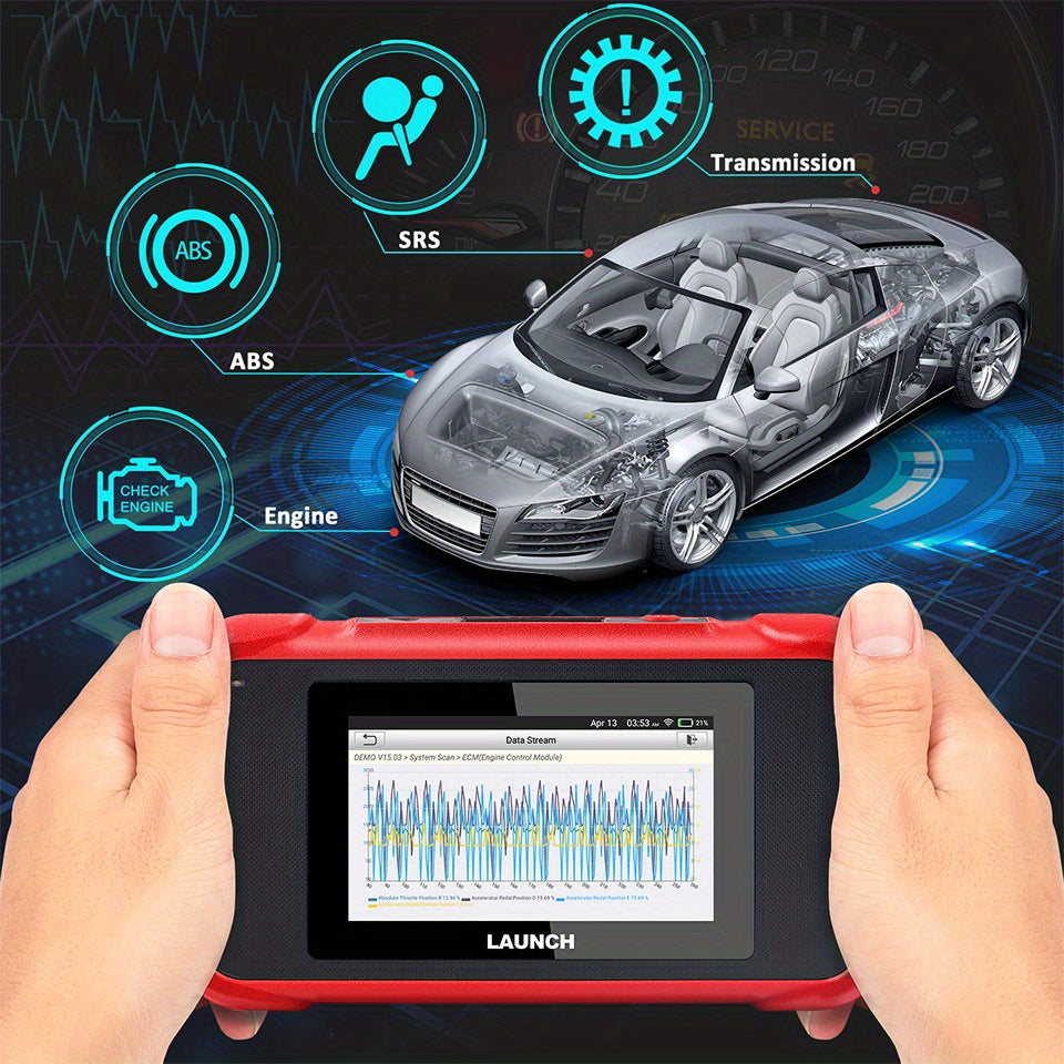 LAUNCH CRP123E OBD2 Scanner - ENG/ABS/SRS/AT Diagnostic Scan Tool With Oil/Throttle Reset/SAS Reset,Battery Test,AutoVIN,Car Code Reader For All Cars