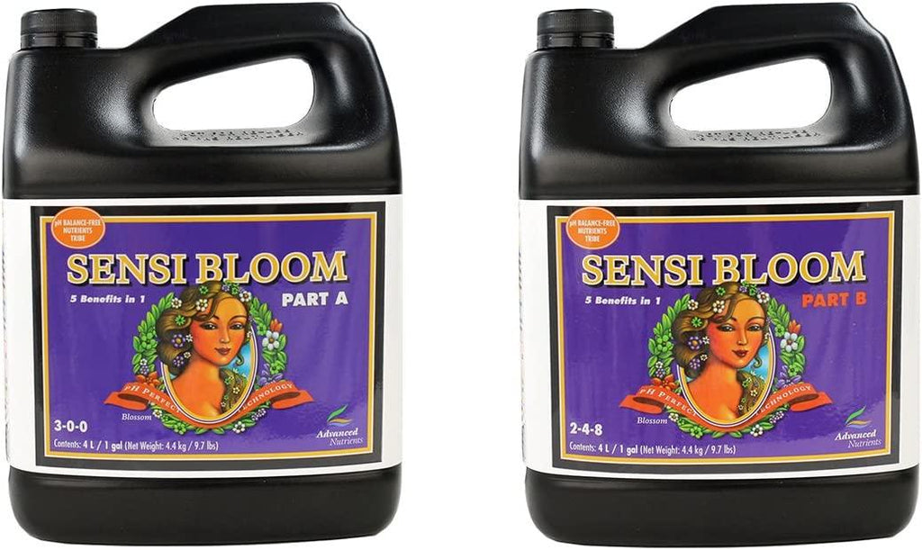 Advanced Nutrients pH Perfect Sensi Bloom Part A & B Soil Amendments, 4 L