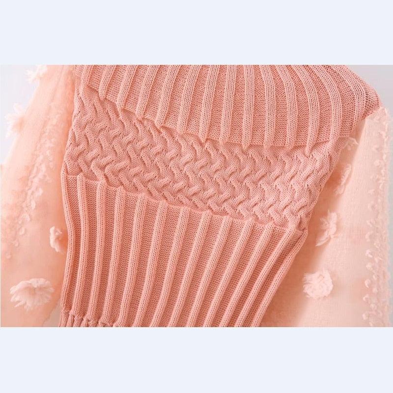 knitted patchwork sweater