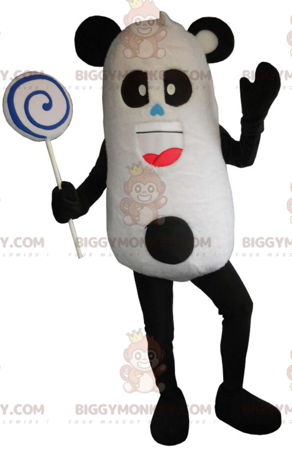 Very Fun Black and White Panda BIGGYMONKEYMascot Costume