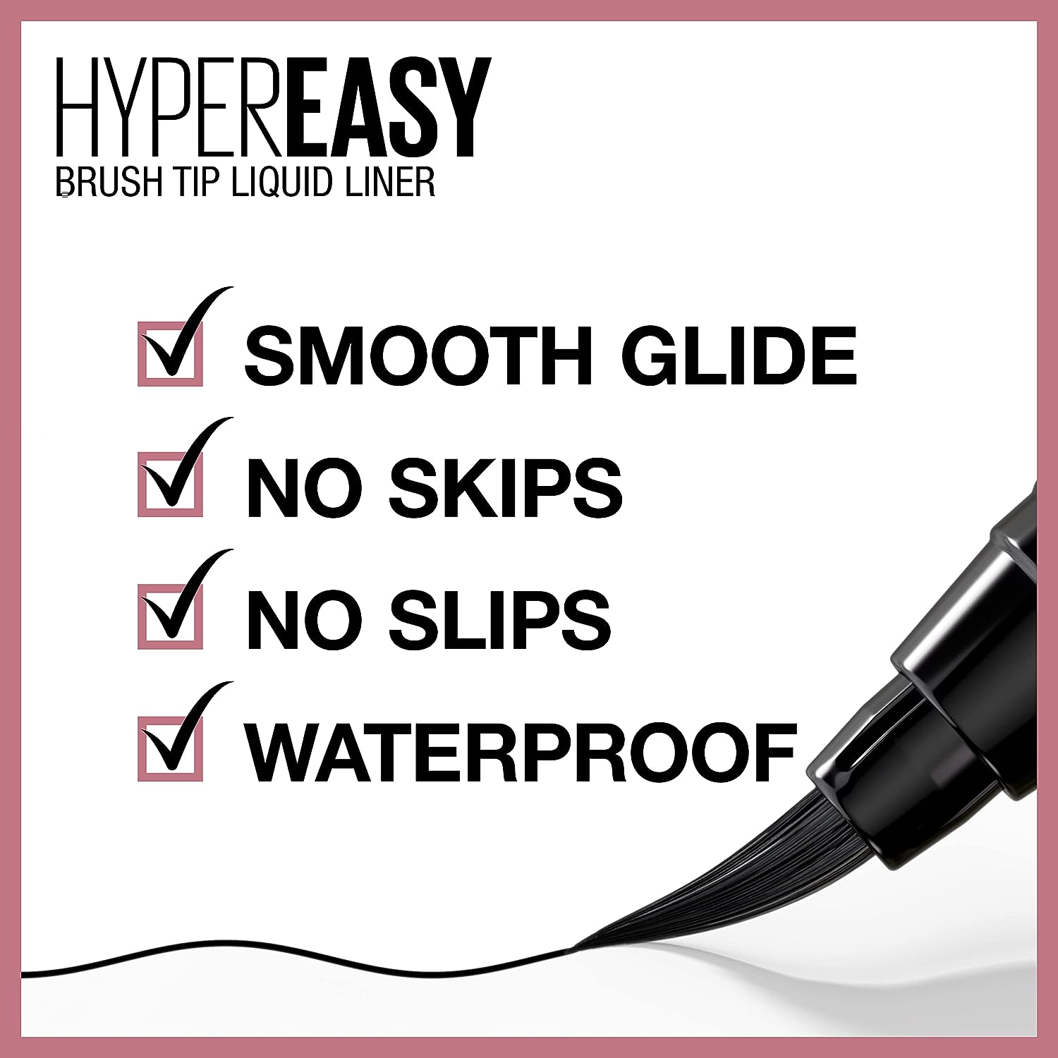 Maybelline Lash Sensational Sky High Washable Mascara + Hyper Easy Liquid Eyeliner Makeup Bundle, Includes 1 Mascara in Blackest Black and 1 Eyeliner in Pitch Black