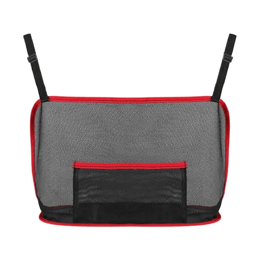 LarCapacity Car Seat Net Pocket, Handbag Purse Holder Bag Organizer StoraPet Net Barrier Dog Pouch Between Back Seats