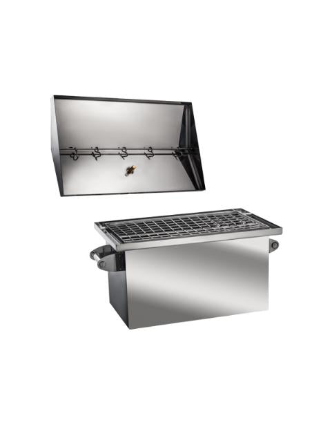 BBQ Smoker Grill Firepit Meat Cooker Grilling Outdoor Portable Wood