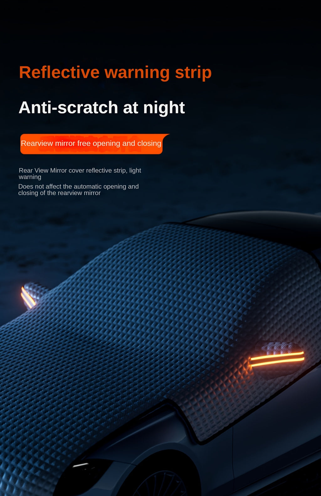 Car Snow Shield Front Windshield Snow Cover Frost Frost Windshield Windows Four Seasons Universal Thickened Cover Cloth