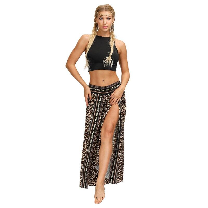 yoga casual slit wide leg pants