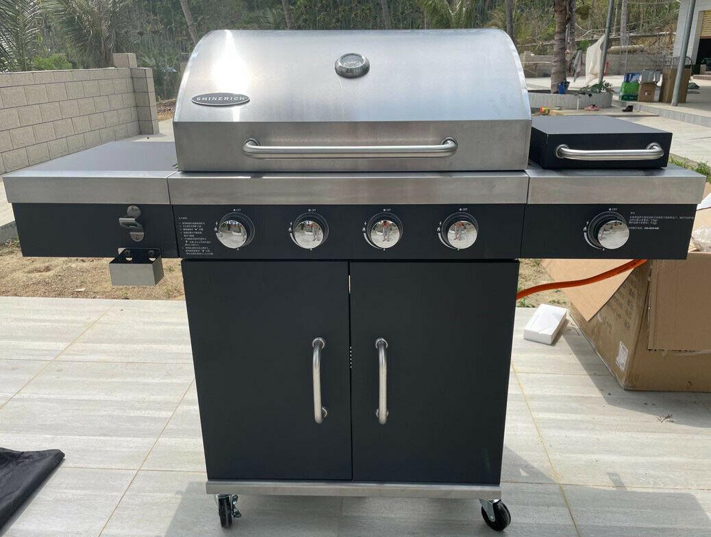 1 PC 27.5"x16.5" Multifunctional Courtyard Outdoor  Steel Gas BBQ Grill