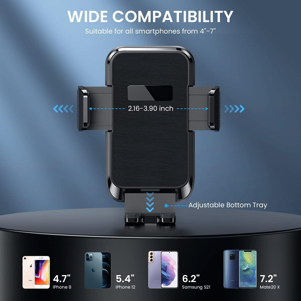 Qifutan Phone Mount for Car Vent [2023 Upgraded Clip] Cell Phone Holder Car Hands Free Cradle in Vehicle Car Phone Holder Mount Fit for Smartphone, iPhone, Cell Phone Automobile Cradles Universal