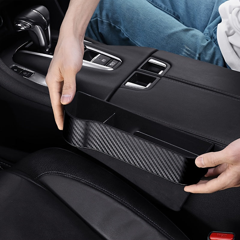 1pc Car Seat Gap Filler Organizer, Multifunctional Car Seat Key Holder Passenger Driver Front Seat Side StoraBox With Cup Holder