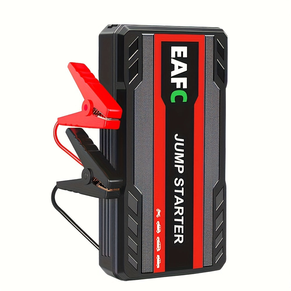 Portable Car Jump Starter Battery Power Bank Emergency Booster With LED Light 12V Auto Starting Device Support Starting 12V Gasoline Cars Up To 101.44oz