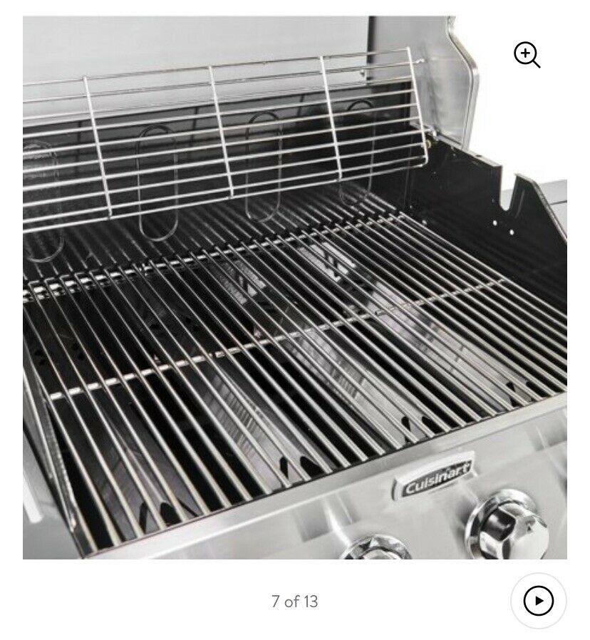 Deluxe  Steel Four-Burner Propane Gas Grill with Side Burner