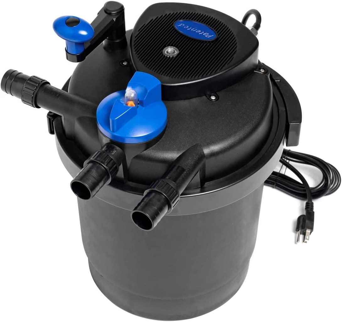 SUN CPF-2500 Grech Pond Bio Pressure Filter, UVC Upto 1600 gal, 13W