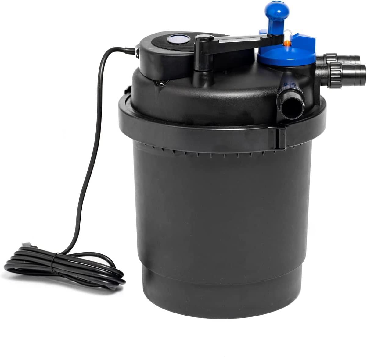 SUN CPF-2500 Grech Pond Bio Pressure Filter, UVC Upto 1600 gal, 13W