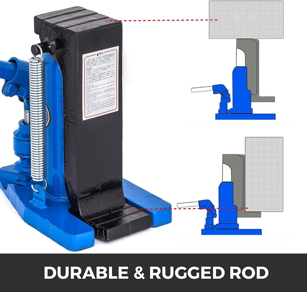 Mophorn Toe Jack Lift Hydraulic Machine Toe Jack Lift Air Hydraulic Toe Jack Proprietary Heat-Treated Steel (2.5-5Ton Blue)