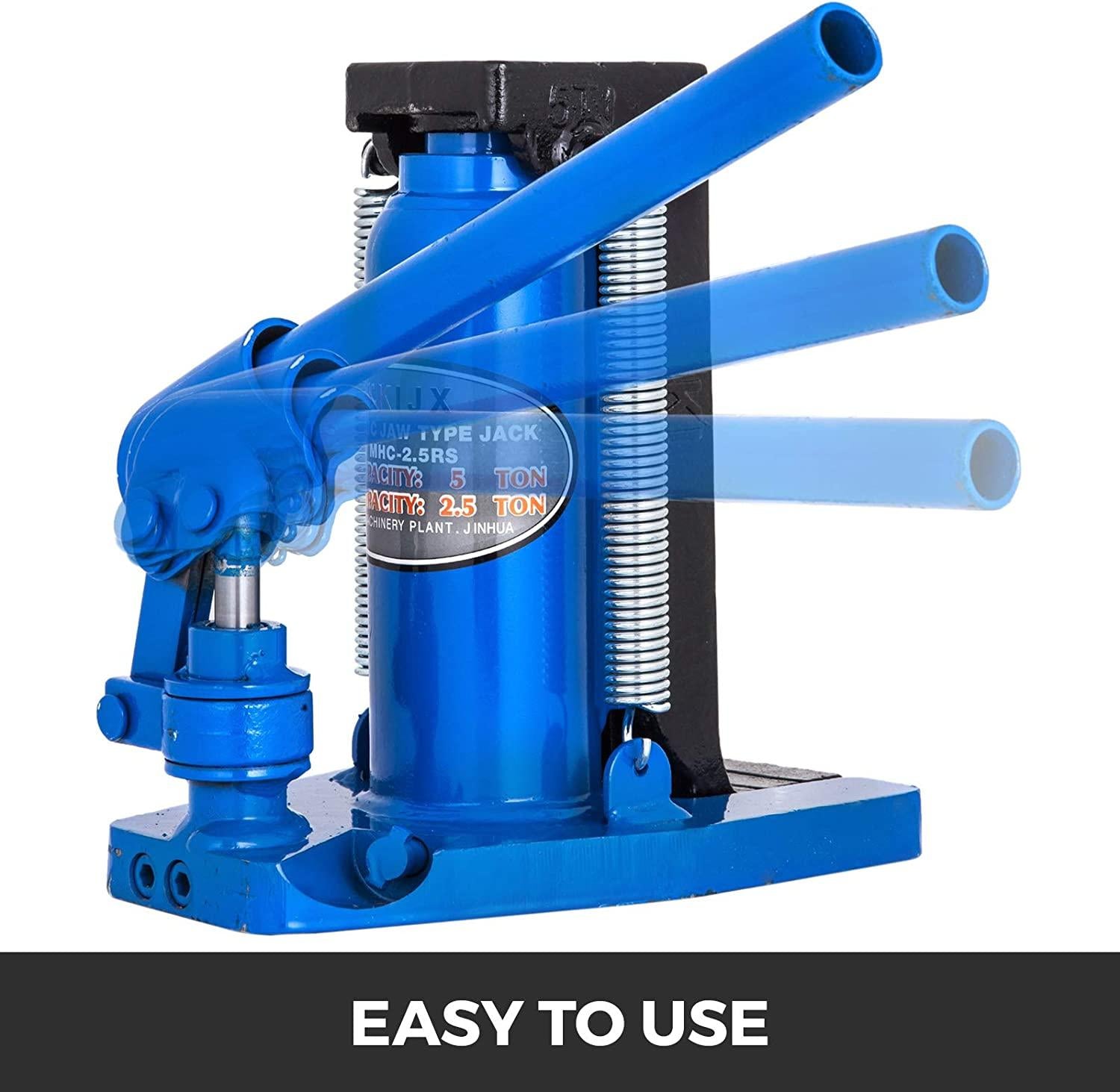 Mophorn Toe Jack Lift Hydraulic Machine Toe Jack Lift Air Hydraulic Toe Jack Proprietary Heat-Treated Steel (2.5-5Ton Blue)