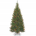 CC Christmas Decor 7' Pre-Lit Aspen Spruce Artificial Christmas Tree - Multi-Color Lights
