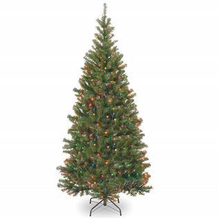 CC Christmas Decor 7' Pre-Lit Aspen Spruce Artificial Christmas Tree - Multi-Color Lights