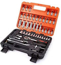 FMO53pcs Auto Car Combination Tool Wrench Set Batch Head Ratchet Pawl Socket Spanner Screwdriver Car Repair Tools Socket Wrench Sets,Hand Tool Sets