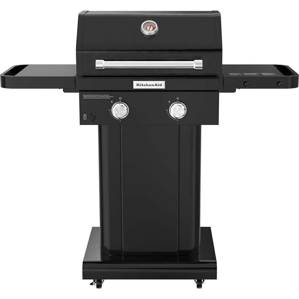 Propane Gas Grill 2-Burner In Black