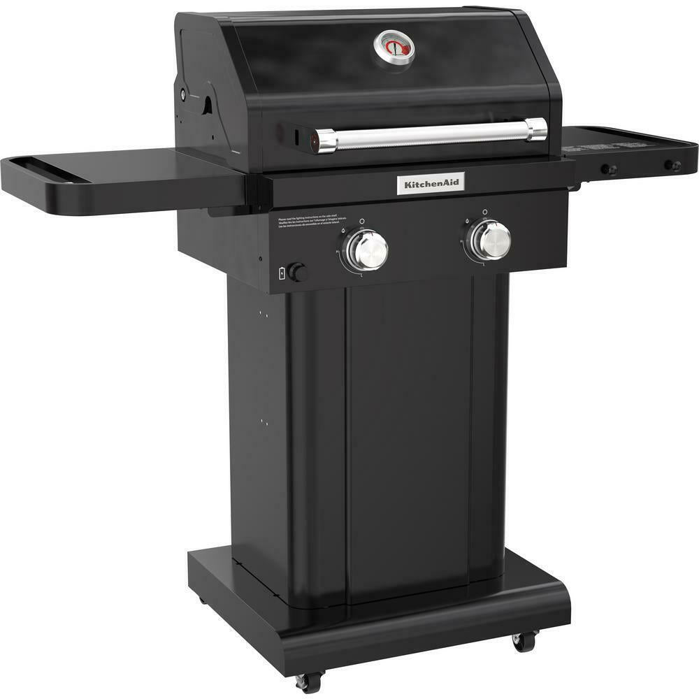 Propane Gas Grill 2-Burner In Black