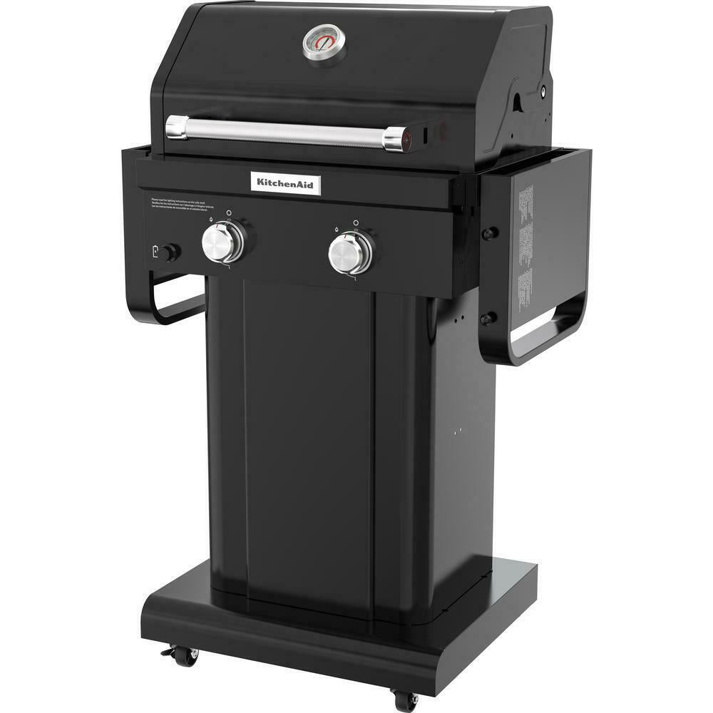 Propane Gas Grill 2-Burner In Black
