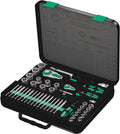 W05160785001 8100 Sa/Sc 2 Zyklop Speed Ratchet Set, 1/4" Drive and 1/2" Drive, Metric, 43 Pieces