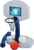 SwimWays 2 In 1 Pool Sport Combo Set - Outdoor Volleyball &amp; Basketball Net For Swimming Pool