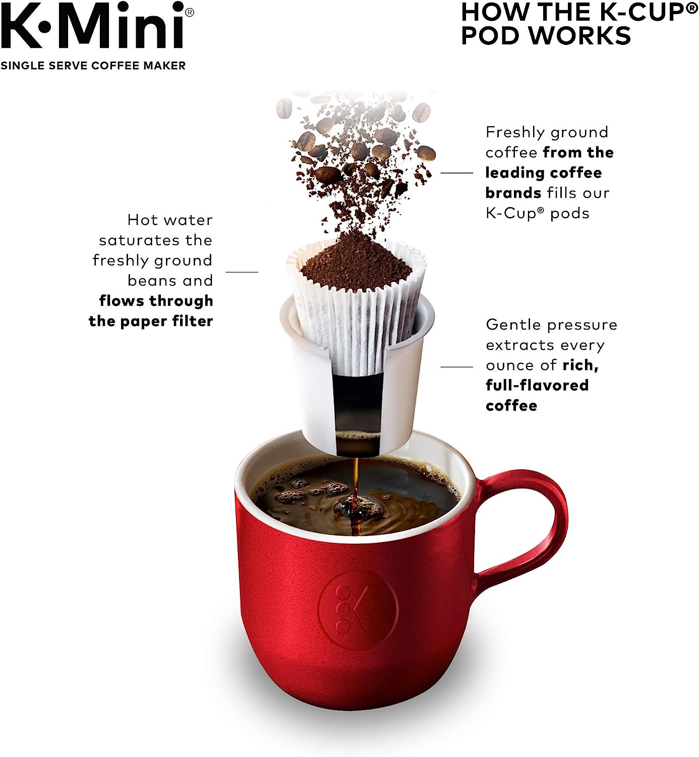 Keurig K-Mini Single Serve K-Cup Pod Coffee Maker, Dusty Rose