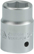 Yato Yt-1303 Deep Load Socket Of Size 22Mm &amp; Length 50Mm Suitable For 3/4 Inch Socket Wrench Set |Crv Chromium Satin Plated Steel|Socket Tool Box|Use: Home &amp; Mechanical Tools|Industrial/Power Tool