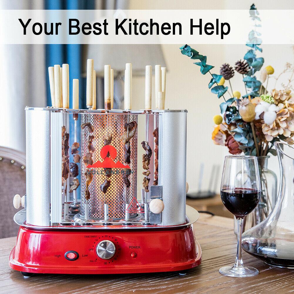 Practical Volcanergy Electric Oven Barbecue Meat Shashlik Roaster Grill Machine