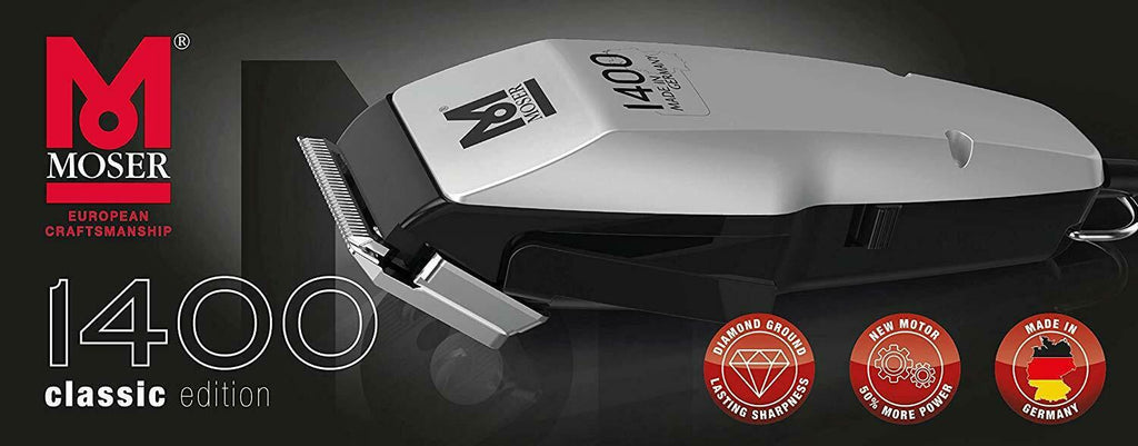 Moser 1400.0458 Edition 1400 Trimmer Professional with Cable, Corded-Electri