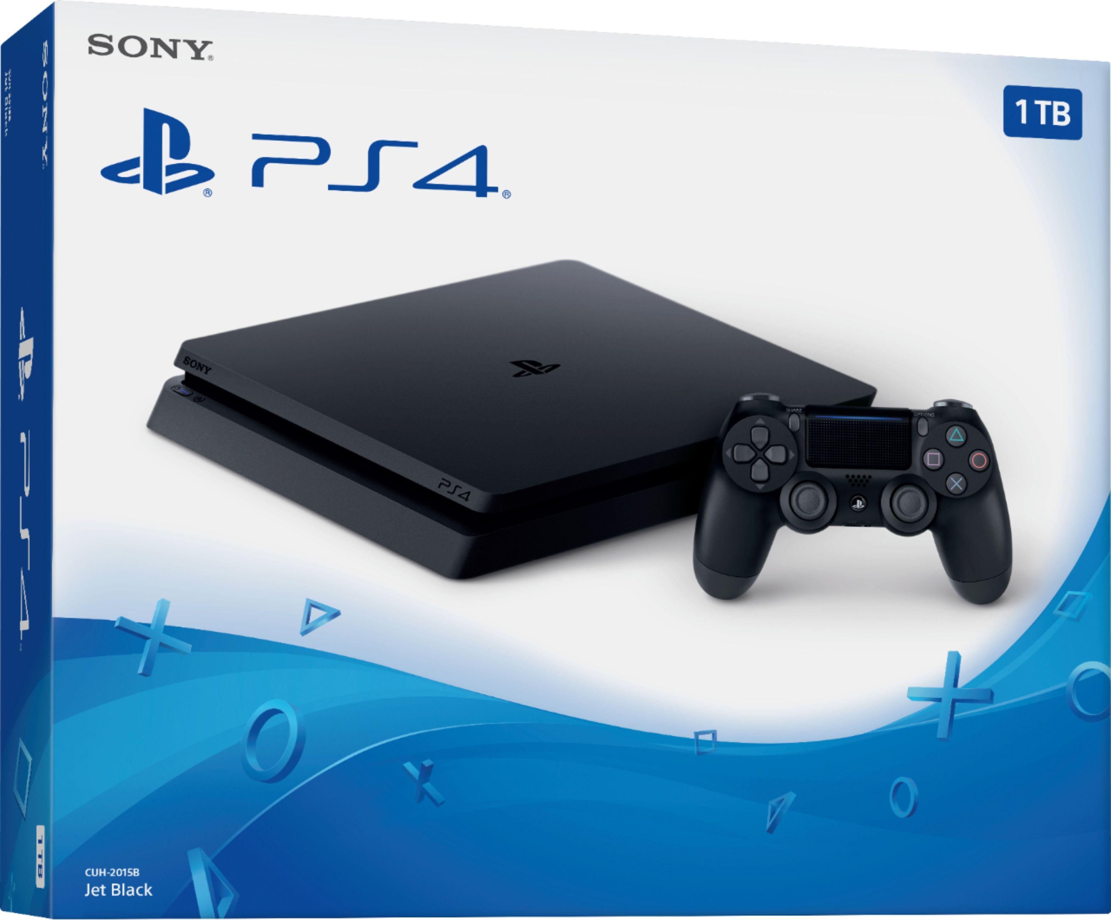 Sony PlayStation 4 | Black | 1TB Slim Gaming Console | Video Games | Brand New