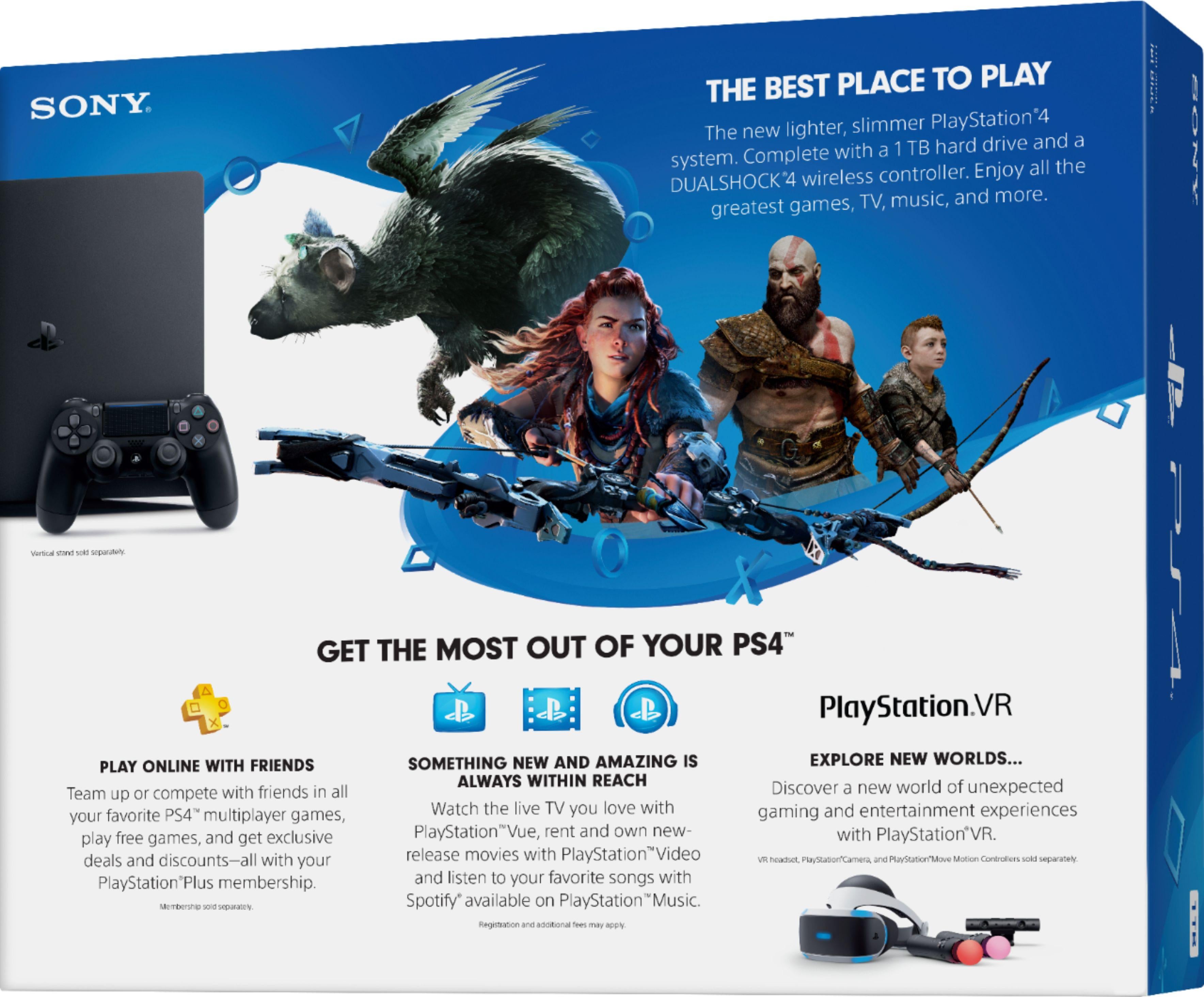 Sony PlayStation 4 | Black | 1TB Slim Gaming Console | Video Games | Brand New