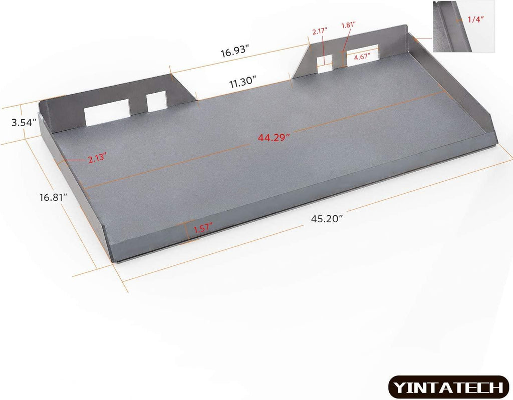 YINTATECH 1/4” Universal  Attach Plate Compatible with Kubota and Bobcat Skid Steers and Tractors